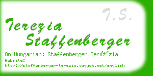 terezia staffenberger business card